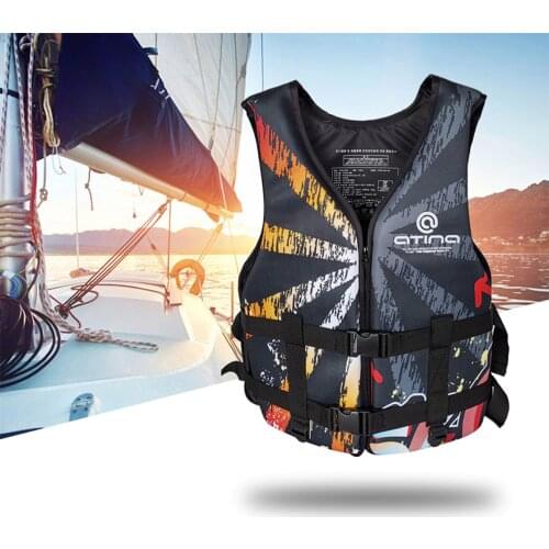 Water Sports High Quality Neoprene Rubber Adult Life Vest Swimwear Swimming Boating Skiing Driving Ski Vest Floating