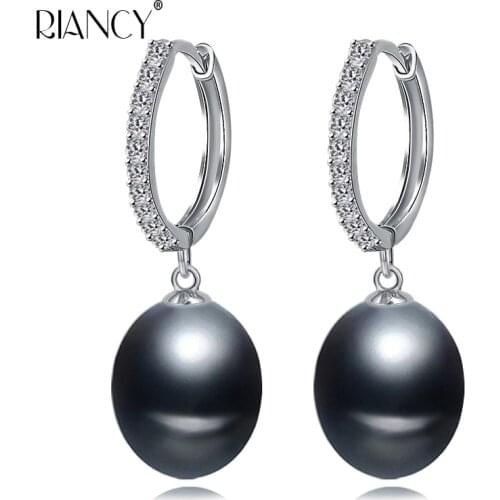 Fashion Pearl Jewelry natural freshwater pearl earrings for womenparty 925 sterling silver earrings accessories