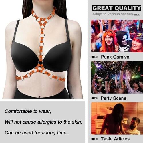 Harness For Women Sword Belt Corset Sexy Luxury Lingerie Tops Tactical Belt Female Bondage Chest Waistband Punk Goth Pu Leather
