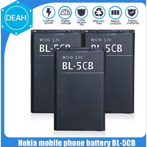 1200mAh BL-5CB BL5CB Replacement Lithium Phone Battery For Nokia 100 101 103 105 109 111 113 1000 1280 1110 1112 1116 3108 2135