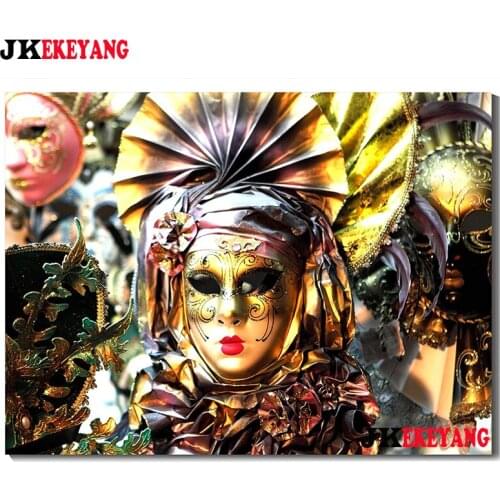 5D Diy diamond painting Beautiful mask Diamond Mosaic sale Rhinestone Embroidery cross stitch Y4049