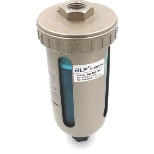 AD402-04 1/2" PT Inlet to 3/8" PT Port Nylon Bowl Auto Drain Air Compressor Dryer For Gas Tank