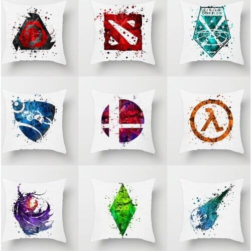 Watercolor Cushion Cover pillow decorative cushion cover pillow Decorative Pillowcase for sofa Linen Pillowcover Home Decor 45cm