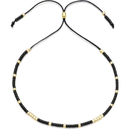 Bohemian Adjustable Miyuki Beaded Charm Rope Bracelets & Bangles For Women Handmade Friendship knot Thread Bracelets