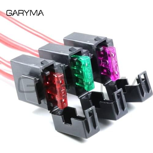 ATC Fuse Holder In-line AWG Wire Copper 12V 24V Power Blade with Fuse and Car Blade Fuse 2A 3A 5A 7.5A 10A 15A 20A 25A 30A 35A