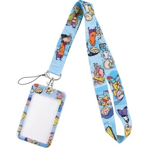 DZ1233 Classic Anime Cute Neck Strap Lanyards Keychain Badge Holder ID Card Pass Hang Rope Lariat Lanyard Key Ring Gifts