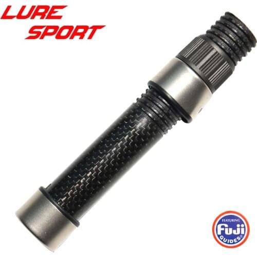 LureSport Carbon Tube with FUJI DPS18 Nut Reel seat 3K Woven Carbon Tube ID 17mm Rod Building Component Repair DIY Accessory