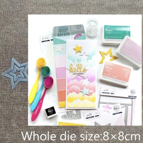 XLDesign Craft Metal Cutting Dies stencil mold SHAKER STARS decoration scrapbook Album Paper Card Craft Embossing die cuts