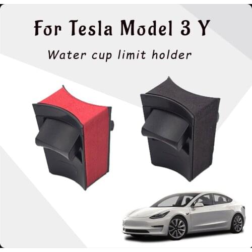 Model3 Car Water Cup Holder For Tesla Model Y 2021 Accessories Interior Center Console Storage Organizer Model 3 Three