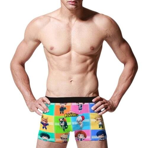 Deku Male Underwear MHA Cotton Underpants Cosplay My Hero Academia Man Boxer Cos Panties Shorts Cartoon Anime Mens Briefs