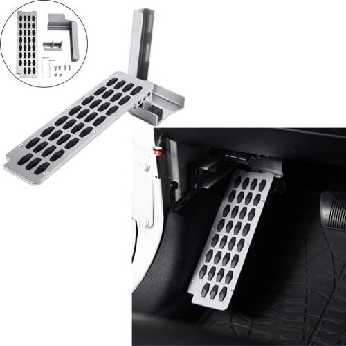 Non-Slip Left Foot Rest Pedal Pad Kit Fit for 2007-2018 Jeep Wrangler JK