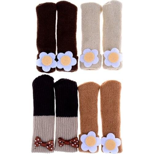 4pcs flower Chair Leg Socks Floor Protectors Non-slip Table Legs Sleeve sock