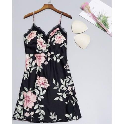 New Fashion Women Ladies Sexy Satin Silk Sleepwear Babydoll Lingerie Nightdress Pyjamas Suit