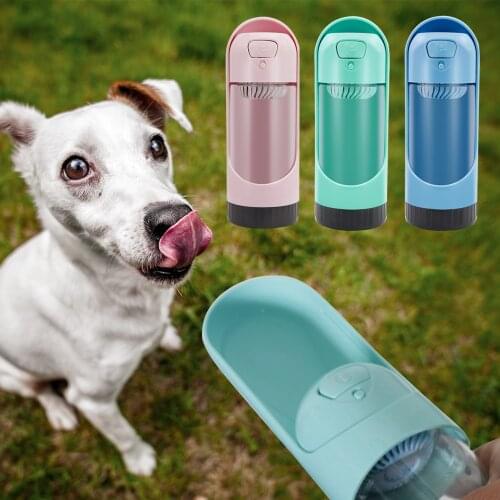 Portable Pet Dog Water Bottle Travel Outdoor Feeder Drinking Bowl Puppy Cat Water Dispenser Activated Carbon Filter Bowl Cup
