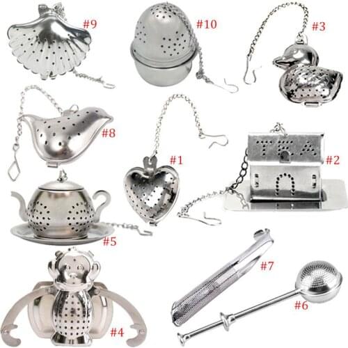 Multi Style Tea Strainer Infuser Stainless Steel Teaspoon Filter For Kitchen Gadget Infusor De Ch