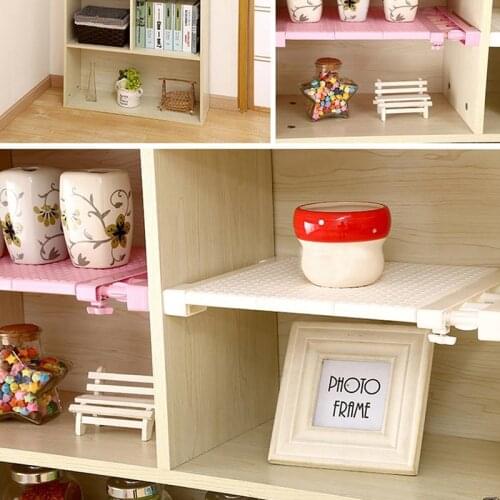 Adjustable Closet Organizer Storage Shelf Wall Mounted DIY Kitchen Rack Space Saving Wardrobe Decorative Shelves Cabinet Holders