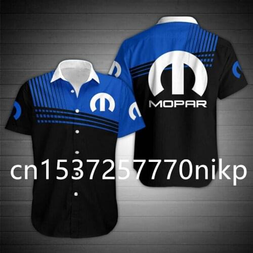 2021 Spring&Summer New Mopar Mens Shirt High Quality Oversized T-shirt 3D Anime Mens Clothing Harajuku Casual Button Cardigan