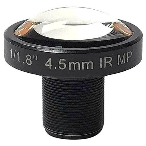 101 Degrees Wide Angle No distortion HD 4.5mm CCTV Lens 5MP S Mount F1.8 M12 1/1.8" Board Lens For Security Cameras HD4518BMP