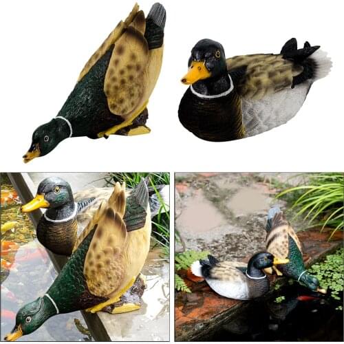 Resin Mandarin Duck Statues Resin Animals Statues Garden Pond Pool Crafts
