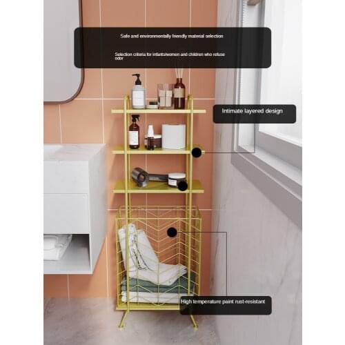 Bathroom Toilet Gap Storage Rack Domestic Toilet Washing Machine Floor Wall Storage Rack