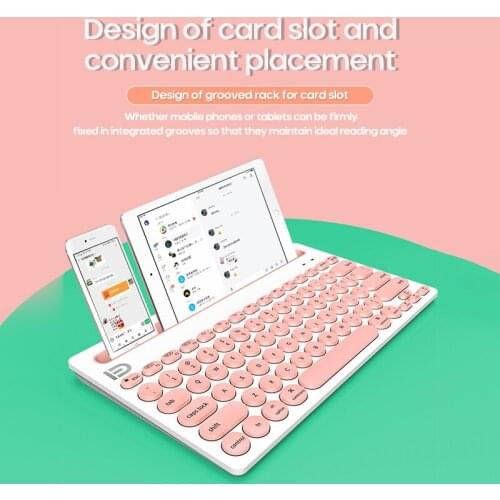 Slim Mini Bluetooth Wireless Keyboard Rechargeable Battery For Ipad Phone Android IOS Windows Macbook Tablet Portable Keyboard