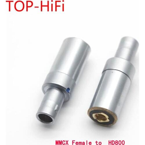 TOP-HiFi One Pair Gold Plated MMCX/.78mm Female to HD800 HD800S HD820 HD-800 HD-820 Headphone Converter Adapter