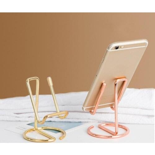 Mobile Phone Vertical Desktop Holder Plating Metal Diaplay Stand For IPad Xiaomi Huawei Tablet Laptop Phone Accessories Bracket