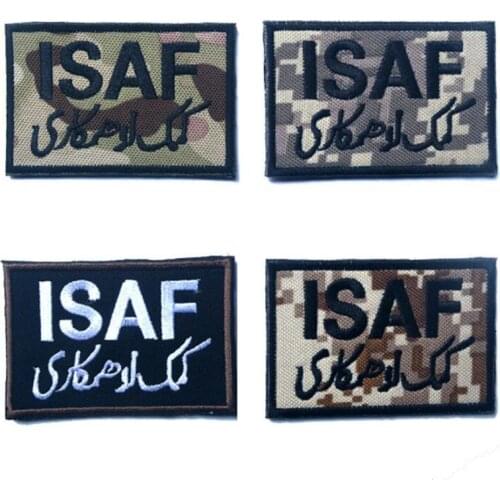 Embroidery ISAF Military Paste Patch Personality Accessories Clothes Backpack Hat Army Badge