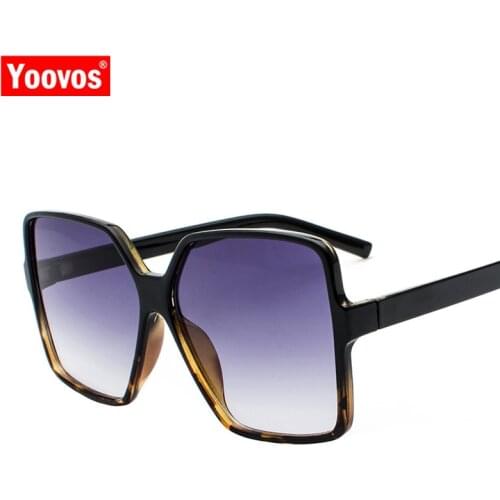 Yoovos 2021 Square Sunglasses Women Men Retro Luxury Big Frame Sun Glasses Brand Designer Vintage Shopping Gafas De Sol Mujer