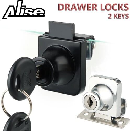 Drawer Locks with 2 Keys Cabinet Lock Furniture Hardware Door Cabinet Lock for Office Desk Letter Box Hardware Cam Locks
