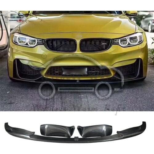 Carbon Fiber Car Protector Bumper F30 AN M3 Front Bumper Lip Splitter 320i for BMW 3 Series Modification