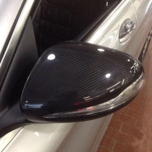 Carbon fiber Rearview mirror cover For Benz W205 C180 C200 C300