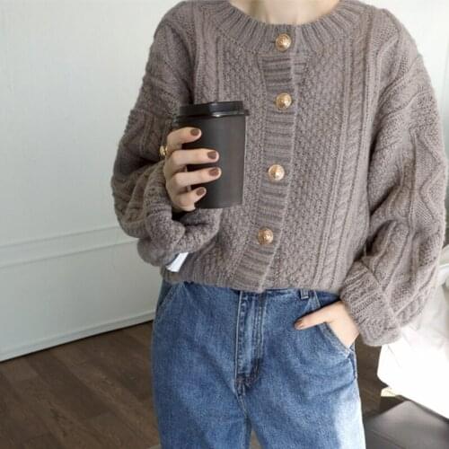 2021 Women Clothing Oversize Womens Sweaters Summer Vintage Cardigan Thin Sweater Knitted Cardigan Knit Button Loose Maxi Tops