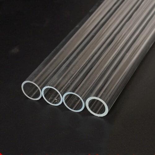 1pcs Out diamter 50mm/60/70/75/90mm 48~50cm Length Highly Transparent Acrylic Pipe Fish Tank Aquarium Irrigation Pipe Tube