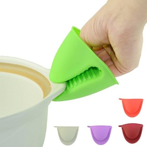1 Pcs Kitchen Baking Silicone Heat Resistant Oven Gloves Anti-slip Non Stick Kitchen Household Bowl 11*8.5cm Thicken Oven Mitts