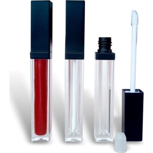 100Pieces 5ml Lip Gloss Tubes Empty Lip Gloss Containers Clear Lip Balm Bottle with Rubber Stoppers