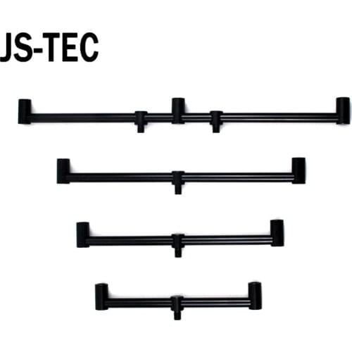 2Pcs Carp Fishing Buzz Bars 20cm 30cm Fishing Rod Pod Holder Black Buzzer Bar for 2 Rods A513