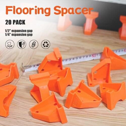 20Pcs Flooring Spacers Laminate Vinyl Plank Flooring Tools 1/4" And 1/2" Gap Hardwood Floating Floor Installation Tool Dropship