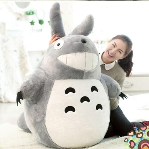 45cm Hayao Miyazaki Totoro Plush Toys with & without smile Soft Stuffed Toys Brinquedos Dolls High Quality Dolls Factory Price