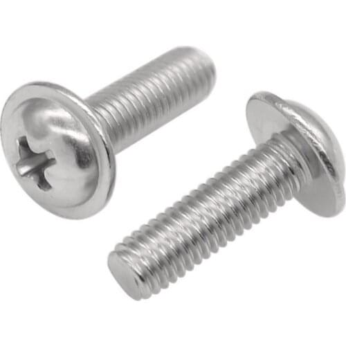 500pcs/bag M3x6 M3x8 M3x10 Carbon Steel Nickel Plated Cross Round Head Screw Head Tapping Screws