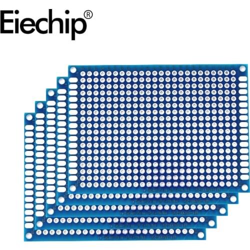 5x7cm Blue Double Side Prototype PCB Board 70x90mm Universal Printed Circuit Board Protoboard For Arduino Experimental PCB Plate