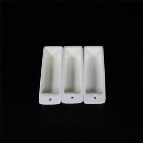99.3% alumina crucible / 100*43*26 / Rectangular corundum crucible / Al2O3 ceramic crucible / Sintered crucible
