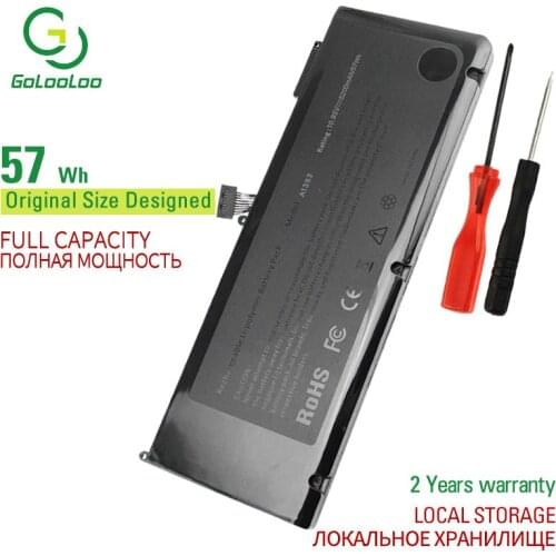 Golooloo 10.95V 57WH laptop battery 020-7134-01 661-5844 A1382 for Apple A1286 Macbook Pro 2011 15 MC723LL/A MC721LL/A