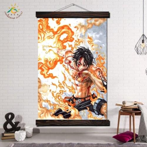 Anime One Piece Boy Modern Wall Art Print Pop Art Posters and Prints Scroll Canvas Painting Wall Pictures for Living Room