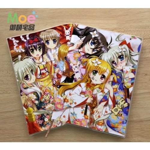 Anime Magical Girl Lyrical Nanoha Figure Student Writing Paper Notebook Delicate Eye Protection Notepad Diary Memo Gift