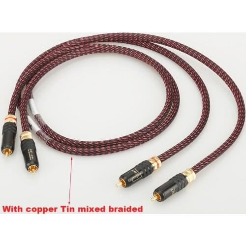 CANARE L-4E6S Hi End Audio Cable HIFI RCA Audio Cables With Copper Tin Sleeves WBT0144 RCA Plug Cable
