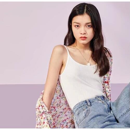 Plus Size Basic Fitness Running Thread Knit Pure Cotton Spaghetti Strap Elastic White Black Camisole Beach Sun Top Tank Tops