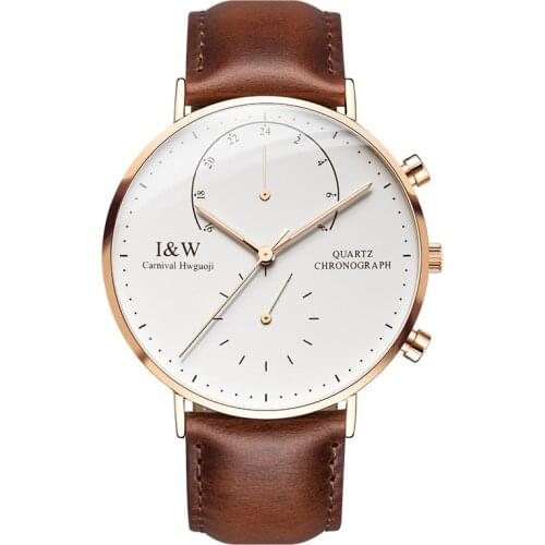 Luxury watch men Waterproof Multiple Time Zone Sapphire glass men Quartz watches ultrathin big dial relogio masculine 40MM