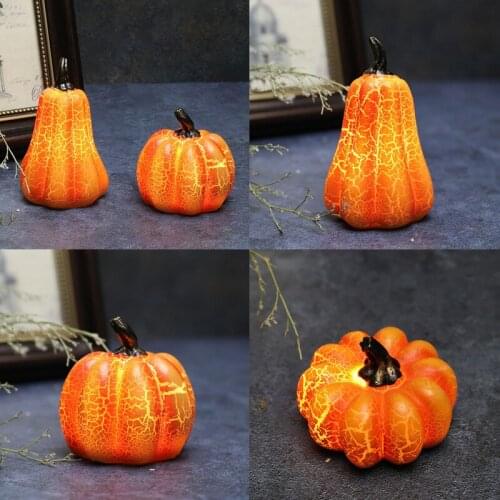 Led Halloween Pumpkin Lantern Decoration Creative Small Sculpture Courtyard Bar Home Desktop Decoration Christmas Party Gift