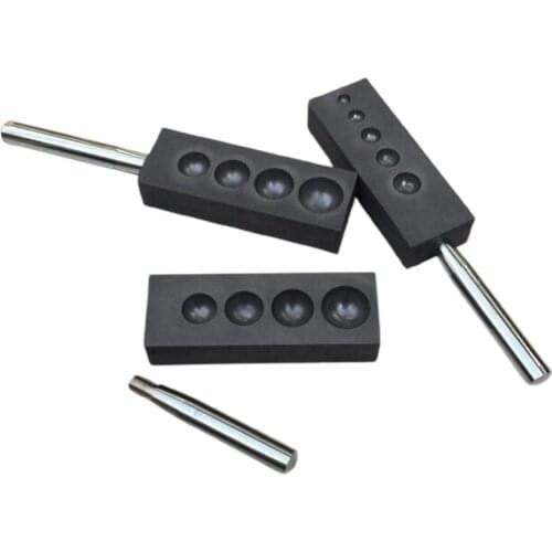 Professional Pure Graphite Ingot Casting Mold Mould Crucible for Gold Silver Melting Casting Refining Jewelry Making Tool T84A